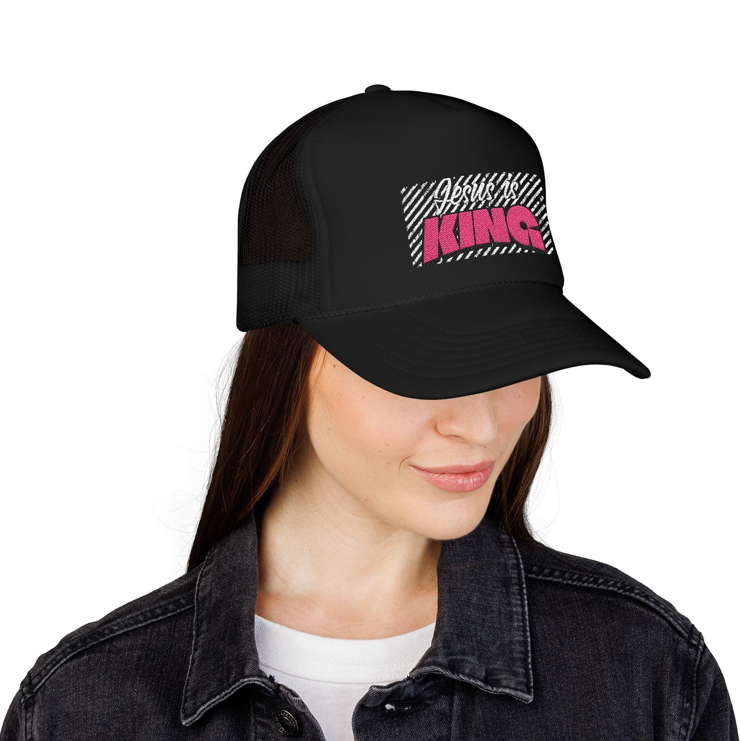 Jesus is King Foam Trucker Hat