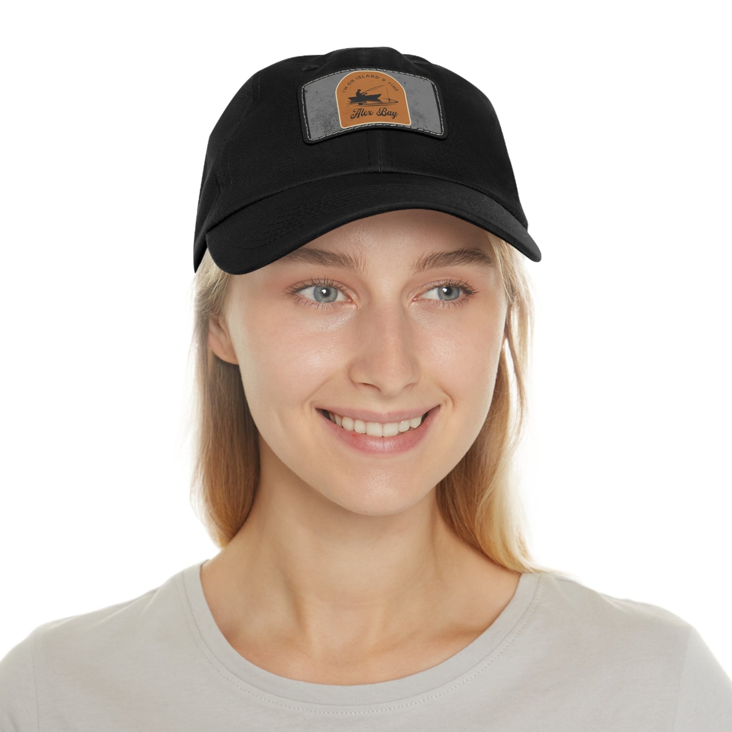 Stylish Hat with Leather Patch