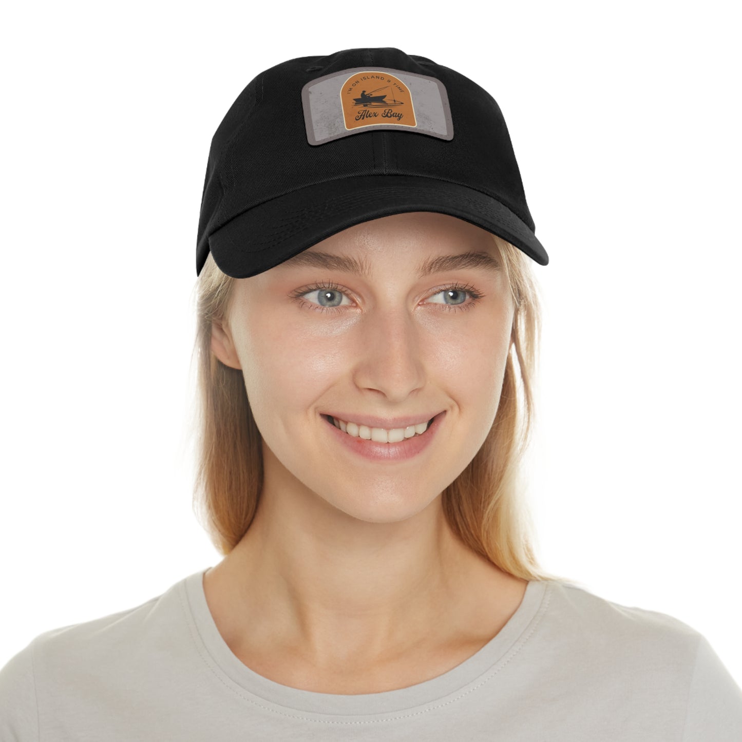 Stylish Hat with Leather Patch