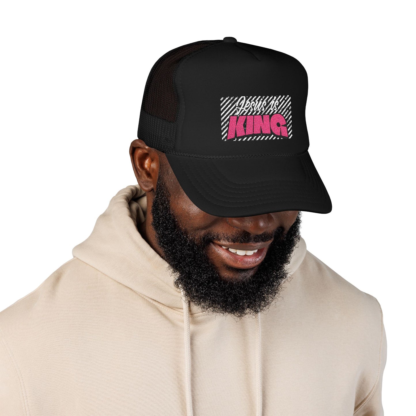 Jesus is King Foam Trucker Hat