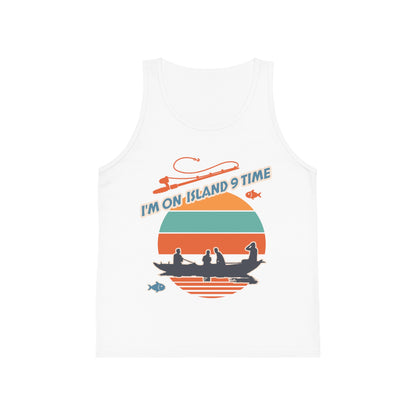 Personalized Kids Tank Top-I'm on Island 9 Time Vibes
