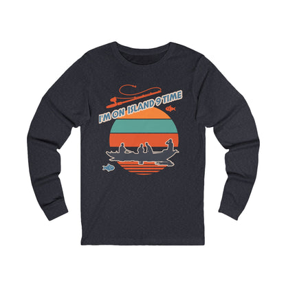 Personalized Adult Unisex Long Sleeve Shirt- I'm On Island 9 Time