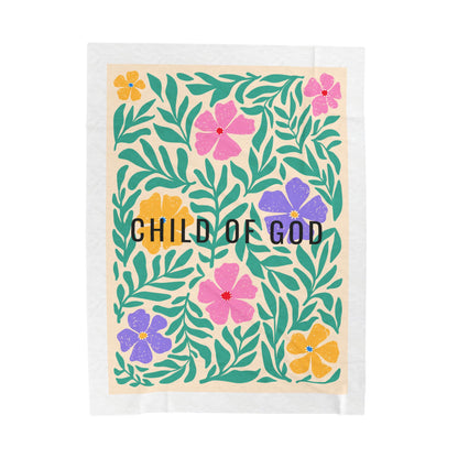 Child of God Velveteen Plush Blanket