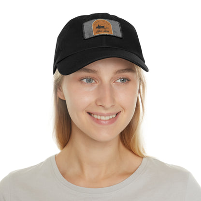 Stylish Hat with Leather Patch