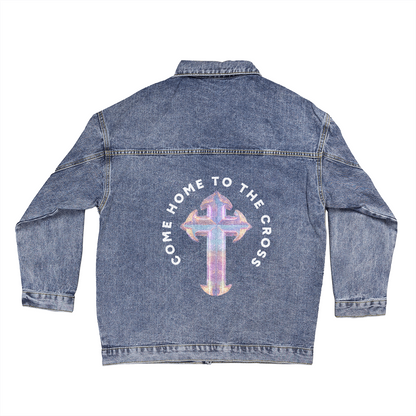 Come to the Cross Denim Jacket