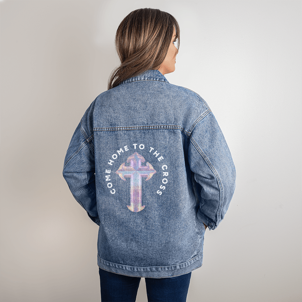 Come to the Cross Denim Jacket